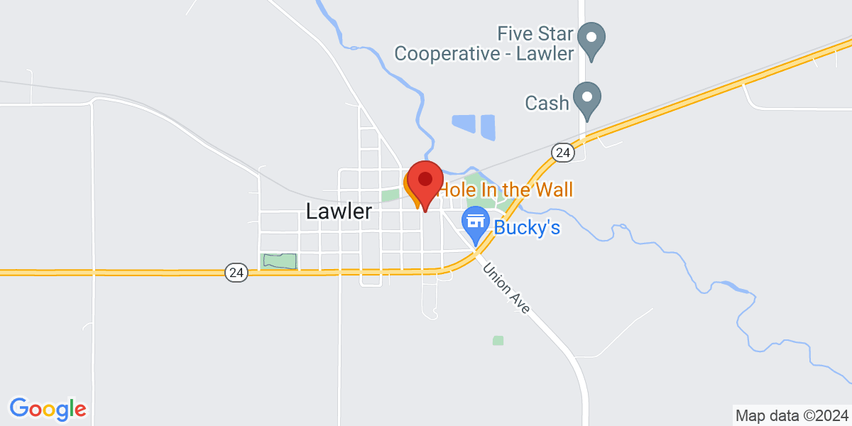 Map of Lawler Public Library